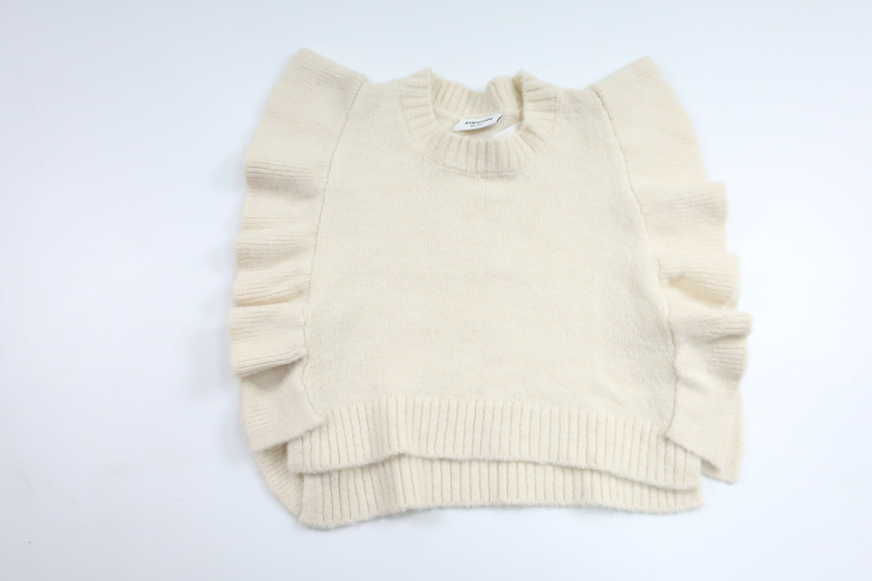 Stickad väst från Kappahl - Storlek 86/92 - Benvit