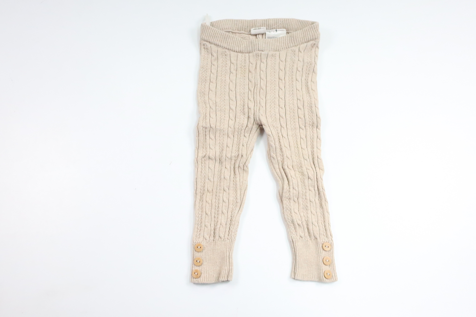 Stickade byxor från H&M - Storlek 74 - Beige
