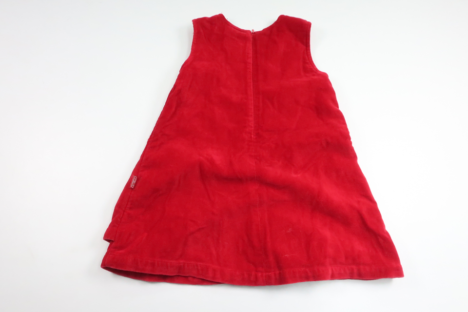 Klänning i velour från FIX by Lindex - Storlek 86 - Röd