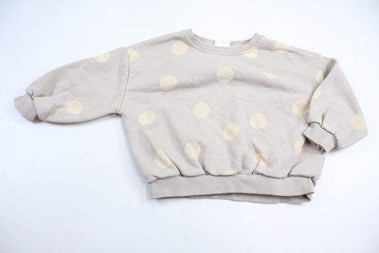 Prickig sweatshirt från Zara - Storlek 98 - Grå