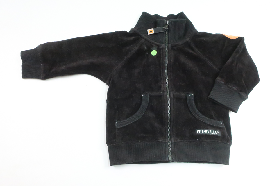 Kofta i fleece från Villervalla - Storlek 68 - Svart