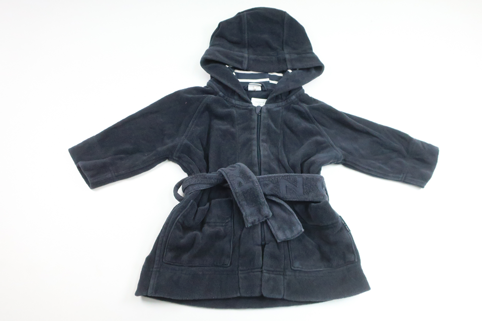 Badrock i mjuk froté från Polarn o. Pyret - Storlek 74/80 - Marinblå