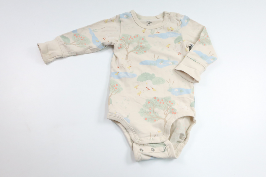 Body från Lindex - Storlek 68 - Benvit