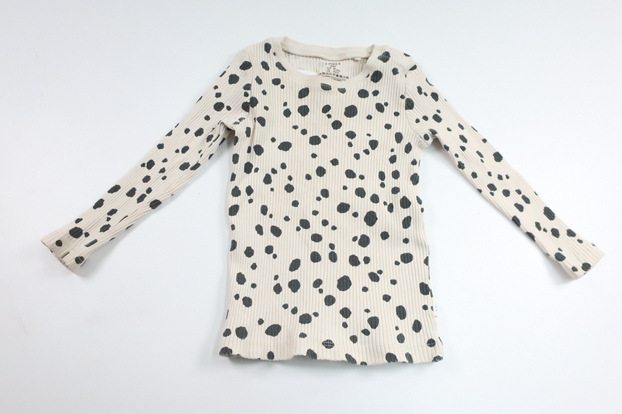 Ribbad tröja från Lindex - Storlek 86 - Benvit