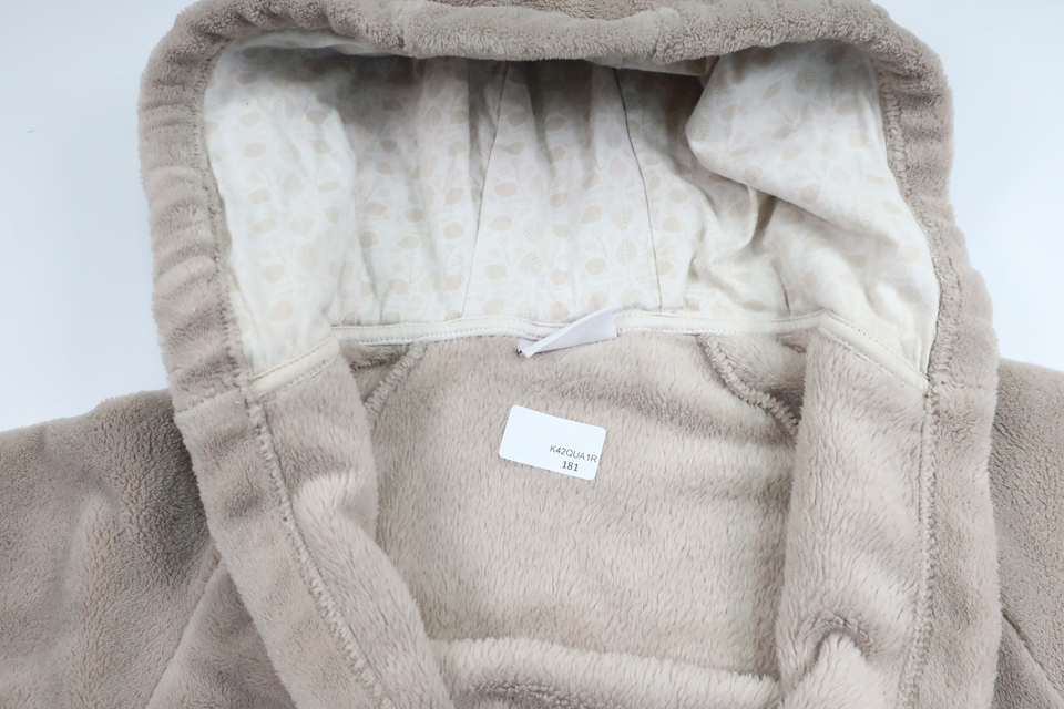 Badrock/Morgonrock i fleece från Libero - Storlek 86/92 - Beige