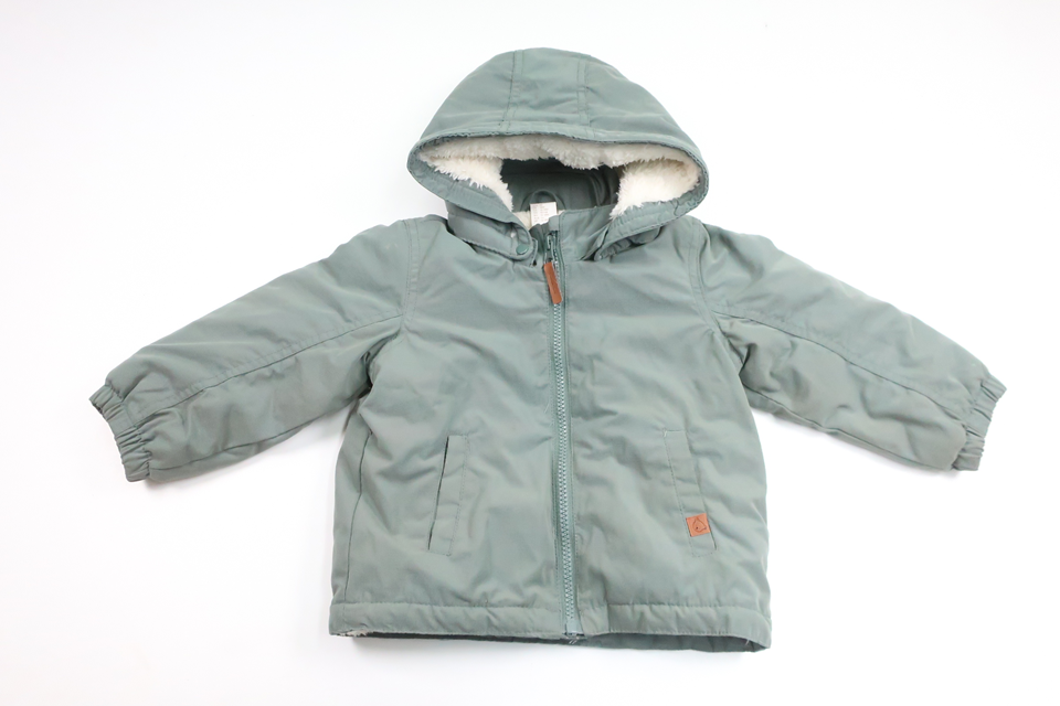 Fleecefodrad jacka från H&M - Storlek 86 - Grön