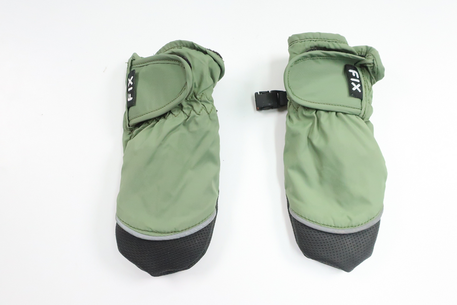 Fleecefodrade vantar från FIX by Lindex - Storlek 86/92 - Grön