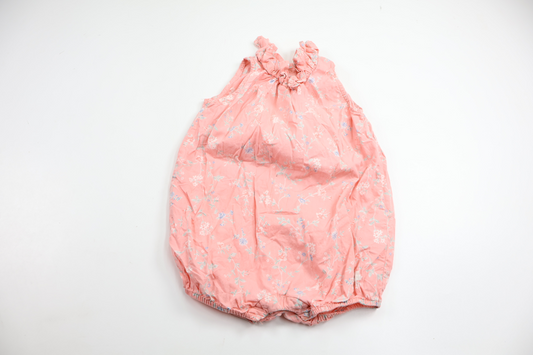 Blommig jumpsuit från Newbie - Storlek 86 - Rosa