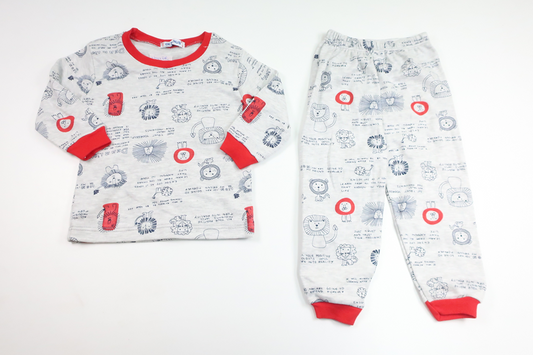 Tvådelad pyjamas från OK Yanus - Storlek 86/92 - Grå