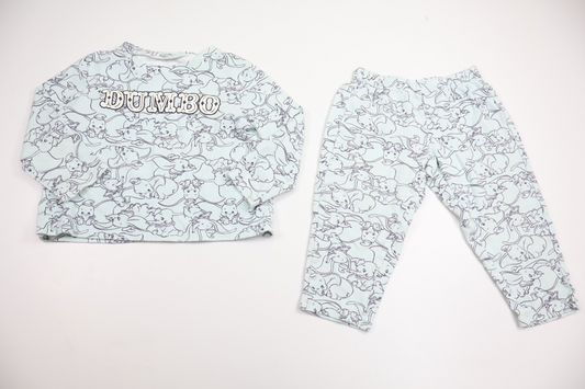 Tvådelad pyjamas med Dumbo från Tezenis - Storlek 92 - Blå