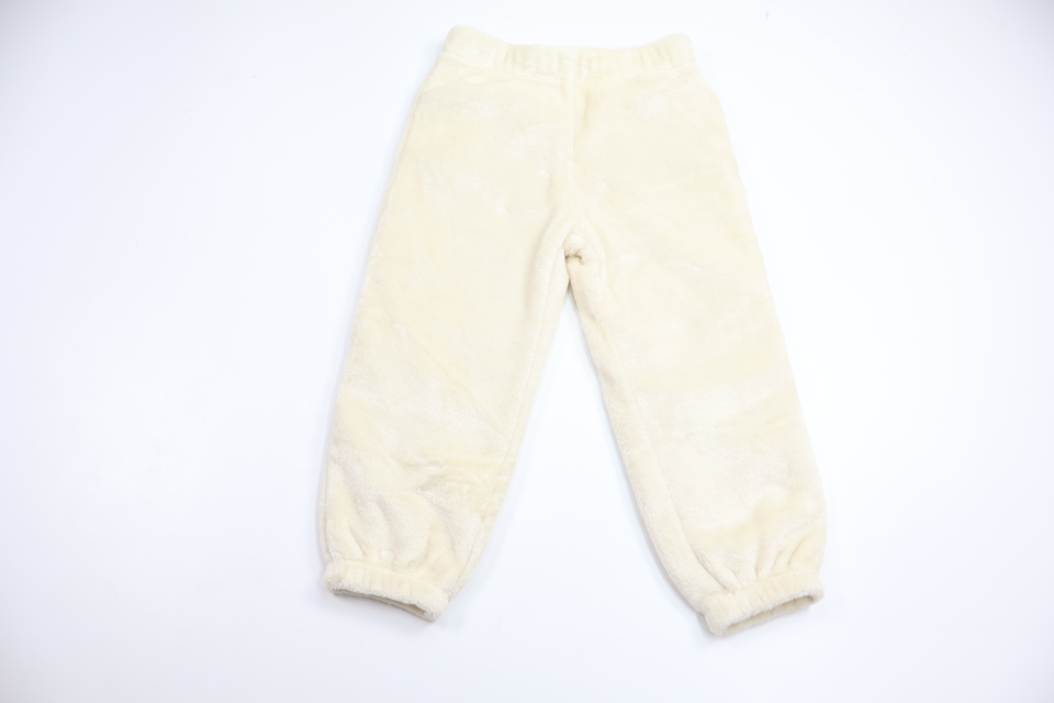 Mjuka byxor i fleece från Okänt - Storlek 98/104 - Benvit