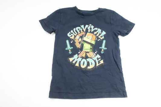 T-shirt med Minecraft från Next - Storlek 104 - Marinblå