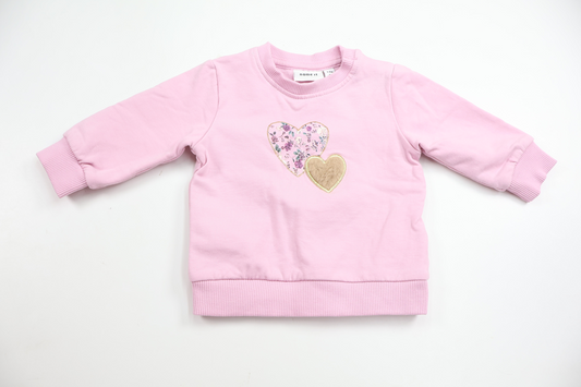 Sweatshirt från Name It - Storlek 56 - Rosa