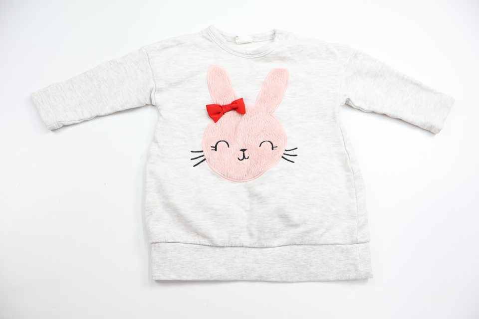Sweatshirtklänning från H&M - Storlek 68 - Grå