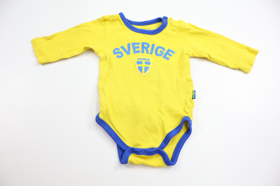 Body från Vitality - Storlek 62 - Gul