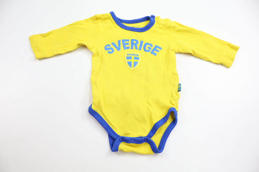 Body från Vitality - Storlek 62 - Gul
