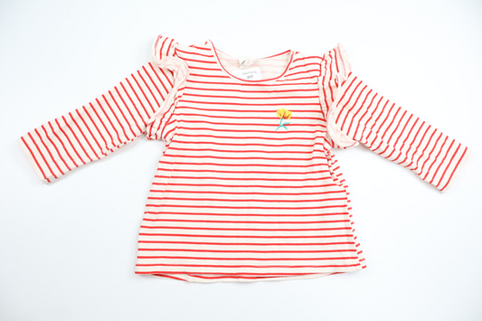 Randig tröja från H&M - Storlek 68 - Vit