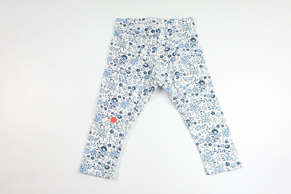 Blommiga leggings från Primark - Storlek 68/74 - Vit