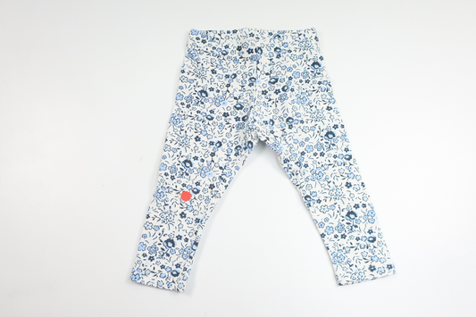 Blommiga leggings från Primark - Storlek 68/74 - Vit
