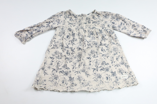 Blommig klänning från Newbie - Storlek 68 - Beige