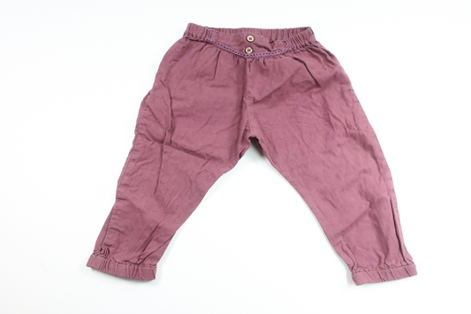 Byxor från Newbie - Storlek 86 - Vinröd