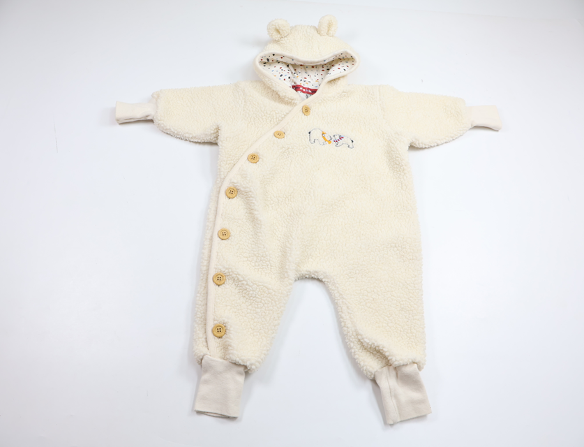 Teddyoverall från H&M - Storlek 74 - Benvit