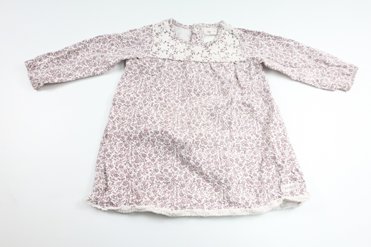 Blommig klänning från Newbie - Storlek 86 - Lila