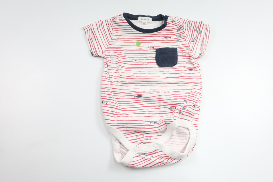 Body från Newbie - Storlek 68 - Vit