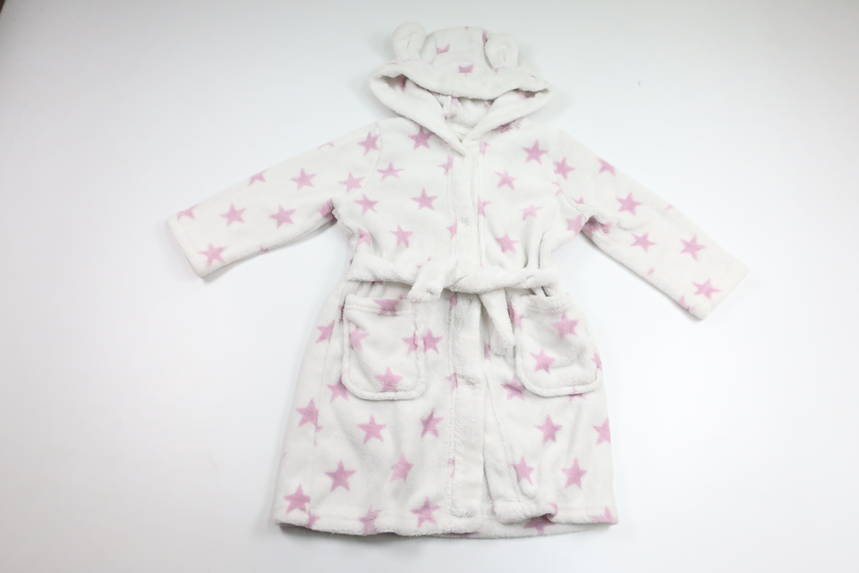 Badrock/Morgonrock med stjärnor från Kappahl - Storlek 86/92 - Vit