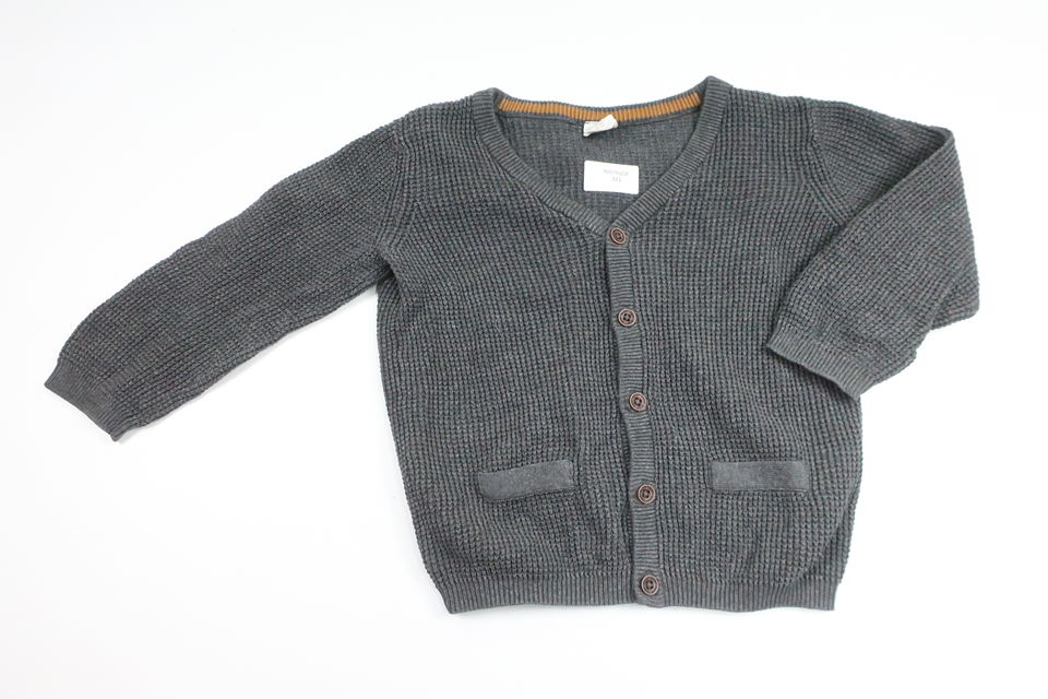 Stickad kofta från H&M - Storlek 86 - Grå