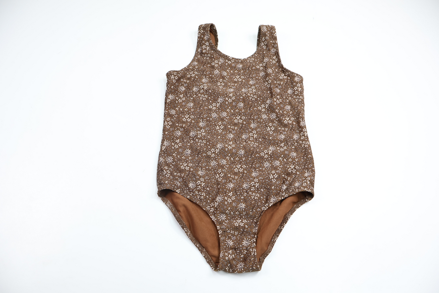 Baddräkt från H&M - Storlek 122/128 - Brun