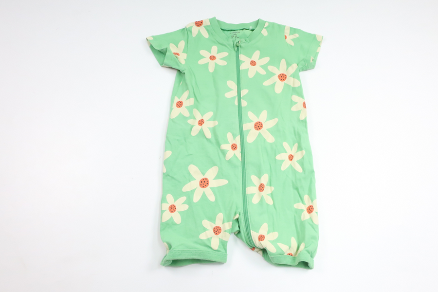 Blommig pyjamas från Lindex - Storlek 68 - Grön