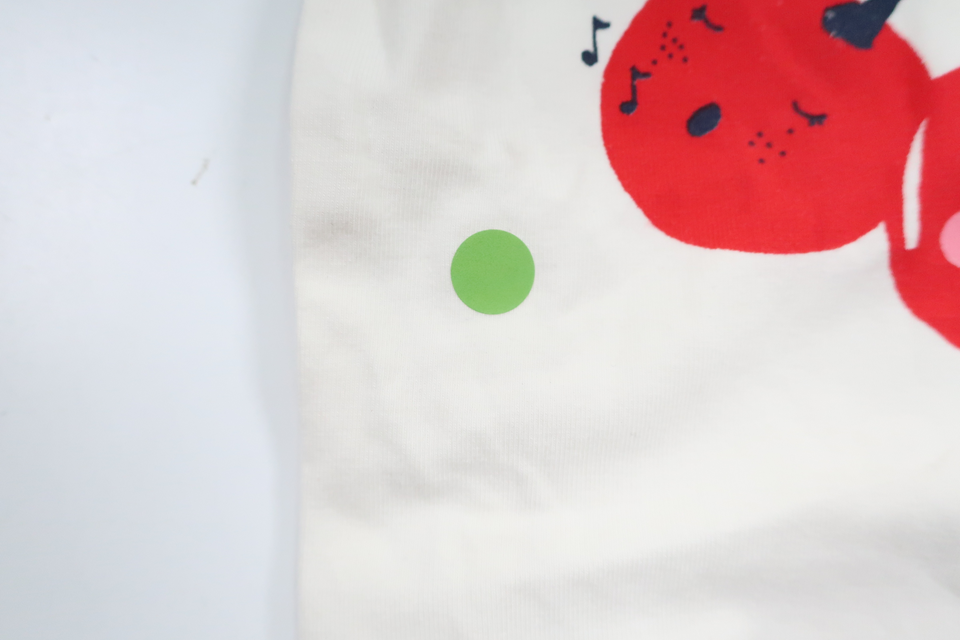 Body med körsbär från Lindex - Storlek 62 - Vit