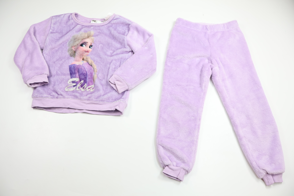 Tvådelad pyjamas med Frost från H&M - Storlek 110/116 - Lila