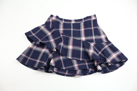 Rutig kjol från H&M - Storlek 110/116 - Marinblå