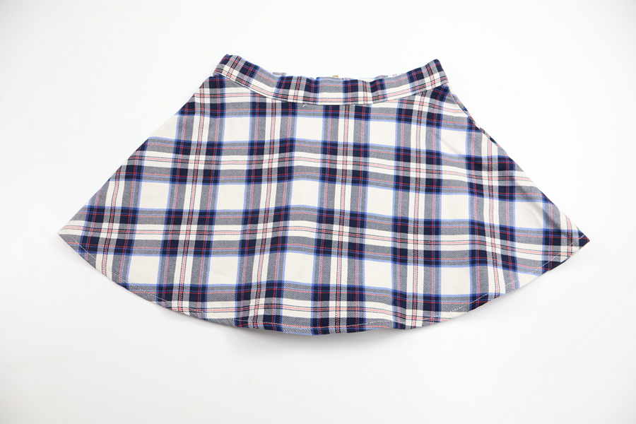 Rutig kjol från H&M - Storlek 110 - Blå
