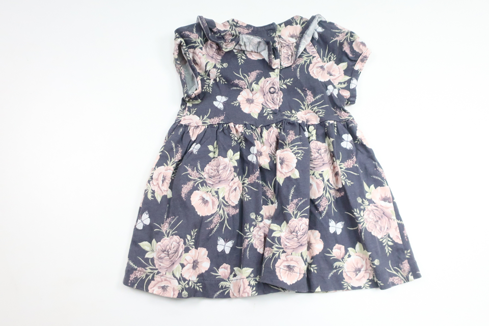 Blommig klänning från Newbie - Storlek 68 - Blå