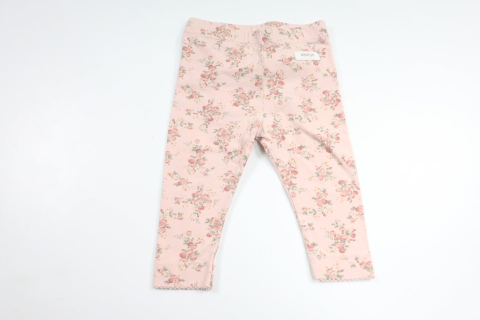Blommiga byxor från Newbie - Storlek 68 - Rosa
