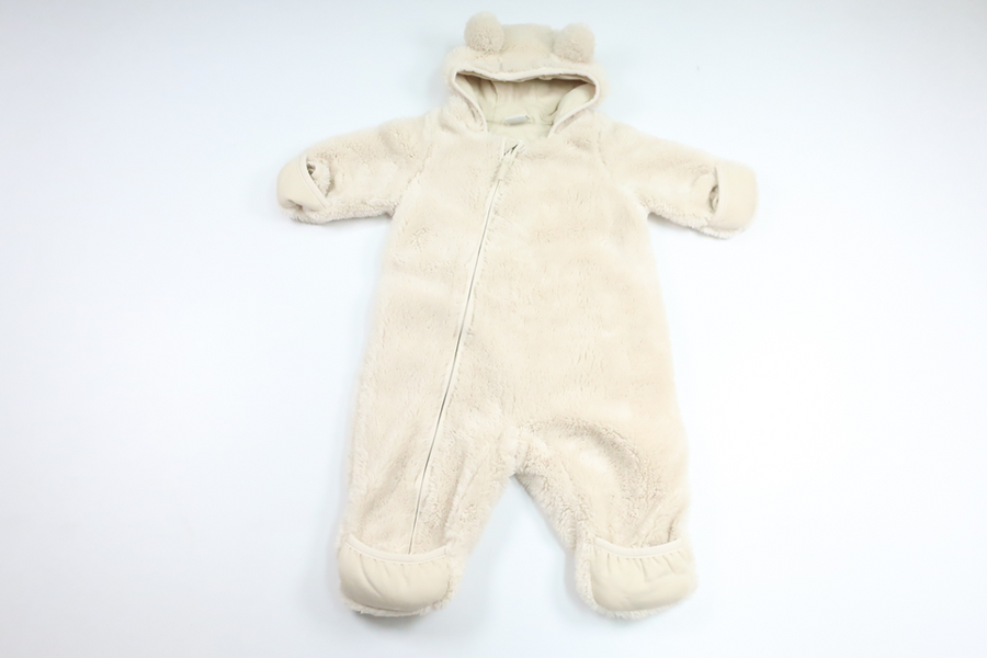 Teddy Fleeceoverall från Lindex - Storlek 56 - Beige