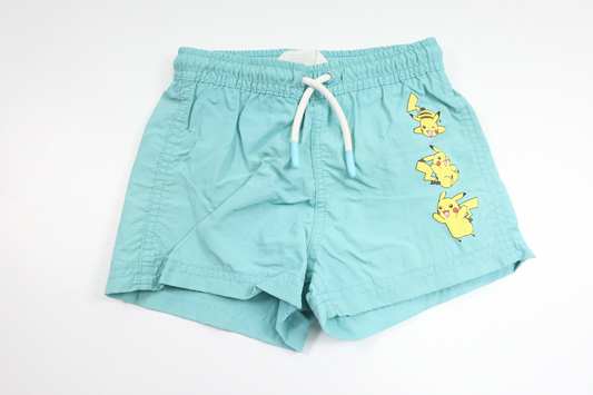 Badshorts Pokémon från H&M - Storlek 98/104 - Blå