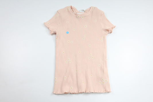 Ribbad tröja från Lindex - Storlek 122 - Rosa