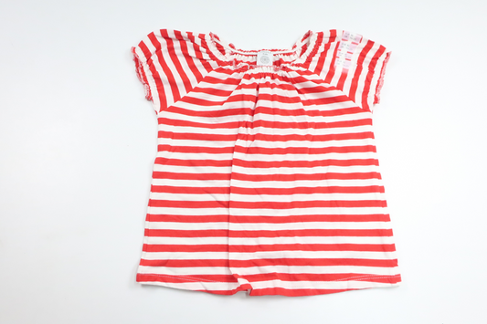 Randig tunika från Lindex - Storlek 92 - Röd