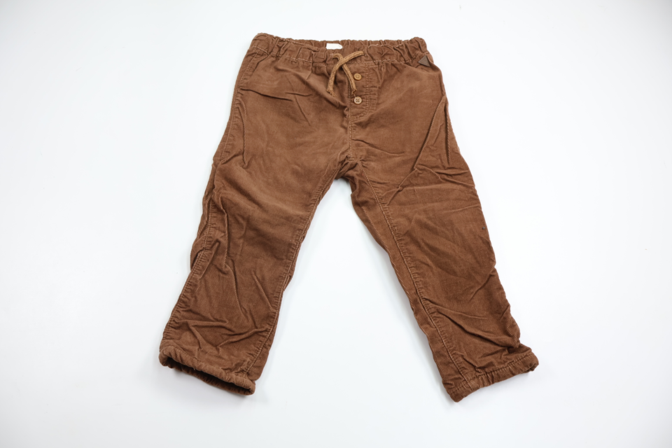 Fodrade byxor från H&M - Storlek 92 - Brun
