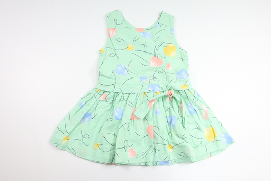 Vintage klänning från H&M - Storlek 86/92 - Grön