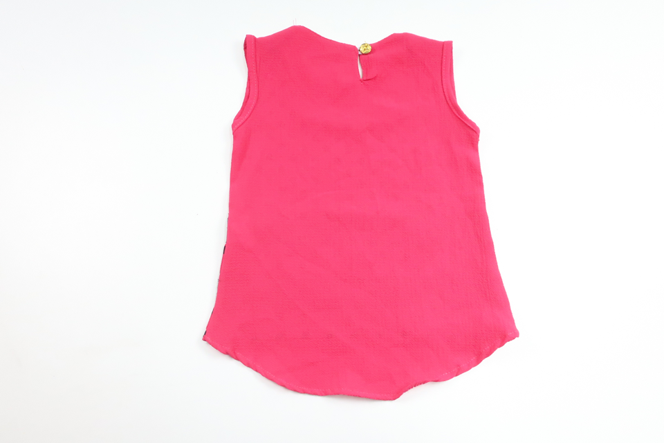 Prickig blus från Happy - Storlek 86/92 - Rosa