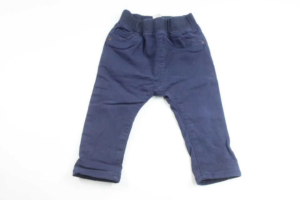 Fodrade byxor från H&M - Storlek 74 - Marinblå