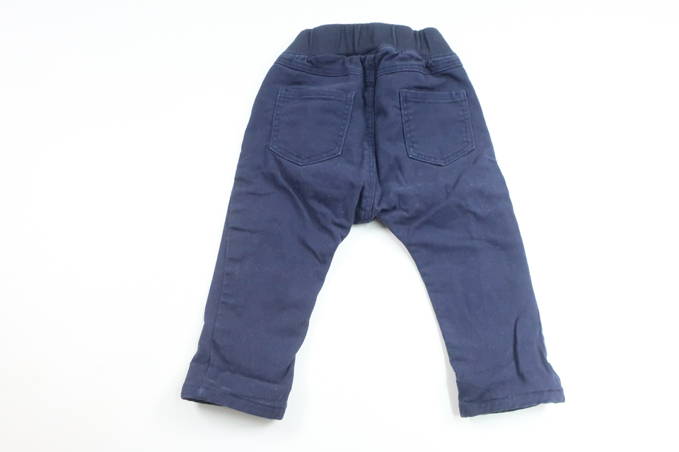 Fodrade byxor från H&M - Storlek 74 - Marinblå