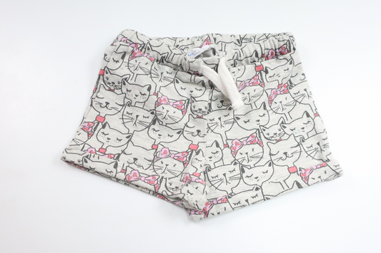 Shorts med katter från Lft Baby - Storlek 80 - Grå