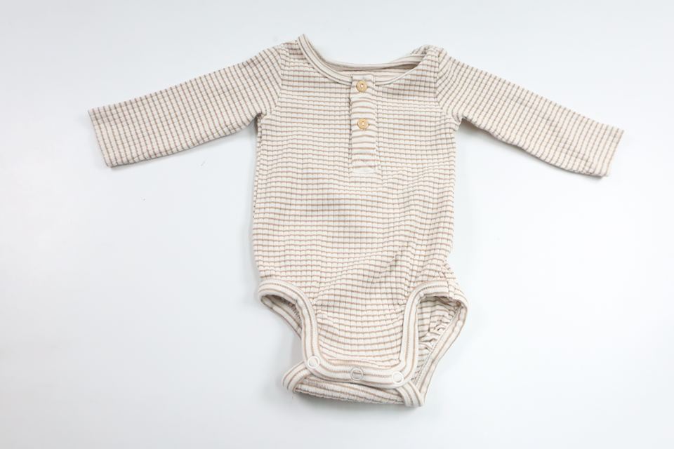 Ribbad body från H&M - Storlek 56 - Beige