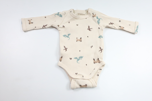 Ribbad body från Fixoni - Storlek 44 - Beige